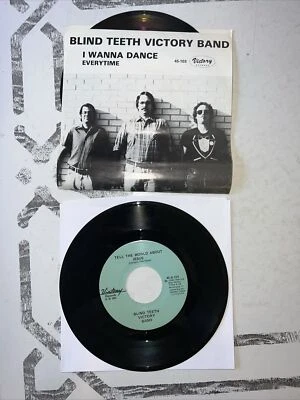 Lot x 2 BLIND TEETH VICTORY BAND 45 Tell The World About Jesus / Everytime - Image 1 of 4