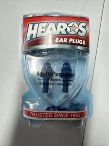 HEAROS MULTIPURPOSE Ear Plugs 2 pack with case NRR 27 - Picture 1 of 1