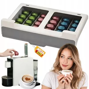 Coffee Tin Capsule Holder Storage Box Coffee Capsules Organizer Capsule Stand - Picture 1 of 3
