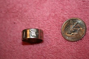 Vintage SD Ireland Sterling Old Stamps Celtic Pattern Ring size 8.75 - Bild 1 von 10