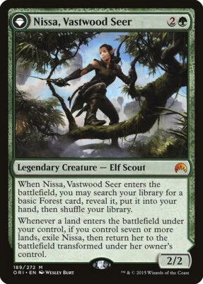 MTG Nissa, Vastwood Seer  Nissa Sage Animist  - Magic Origins #189 - Image 1 of 2