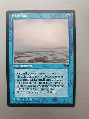 Tidal Flats, MTG Fallen Empires (1994) Common Blue Enchantment NM - Image 1 of 2