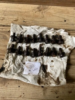 1972 Ford Mustang Mercury 351C Cleveland motor valve cover bolts OILY & DIRTY - Image 1 of 4