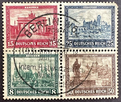 Germany 1930 Sc# B33 Souvenir Block of 4 First Day Cancel Berlin Expo - Image 1 of 2