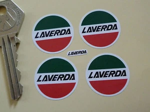 PEGATINAS LAVERDA Clásicas Motocicleta 25mm Juego de 4 Bicicleta para Casco Jota CL SFC - Imagen 1 de 1