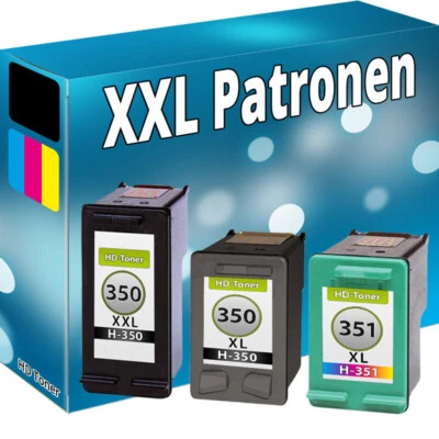 DRUCKER PATRONEN für HP 350+351 XL C4580 C4480 C5280 D5360 C4280 D4260 - Bild 1 von 4