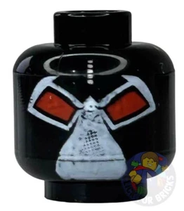 LEGO Batman I Originale Bane Minifigure HEAD bat021 - 2007 7787 Nascondiglio Originale - Foto 1 di 3