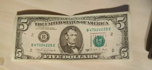 five dollar bill SERIES 1988 A in great condition - Picture 1 of 2
