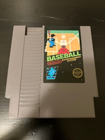 Baseball Nintendo NES Black Box game Tested and Working Cart Only