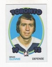 2009-10 IN THE GAME 1972 THE YEAR IN HOCKEY BRIAN GLENNIE TORONTO MAPLE LEAFS 