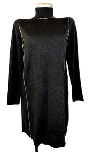 Abito maglione donna MAX STUDIO taglia M grigio antracite manica lunga finto collo nuovo - Foto 1 di 7