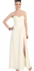 RETOURE Brautkleid Hochzeitskleid Standesamtkleid Abendkleid creme Gr38 NEU €199 - Bild 1 von 3