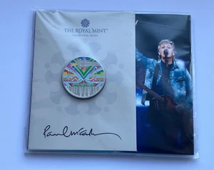 2024 Paul McCartney Colour Five 5 Pound Coin Sealed Pack BU UNC IN HAND!! - Picture 1 of 8
