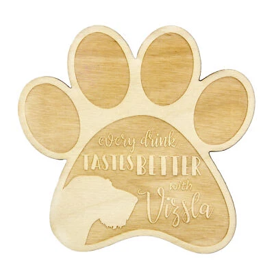 Braque hongrois à poil dur sous-verre en contreplaqué Art-Dog Foto 1 de 4