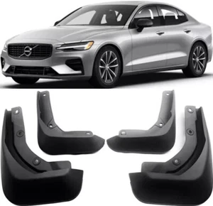 FOR 2019-2024 Volvo S60 Sedan Genuine Molded Set Splash Guards Mud Flaps Fender - Picture 1 of 8
