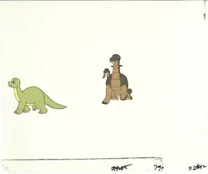 Dink the Little Dinosaur Animation Cel n Zeichnung Ruby Spears 1989-91 D910 - Bild 1 von 1