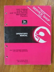 John Deere 7000 Folding Planter operators Manual 8 12 Row ORIGINAL E1 - Picture 1 of 5