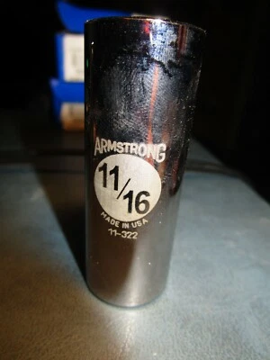 ARMSTRONG 11/16" 12Pt. 3/8" Drive Deep Socket - Image 1 of 2