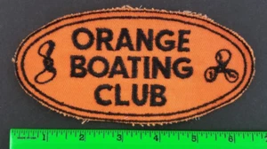 Vintage Orange Boating Club Patch - Picture 1 of 2