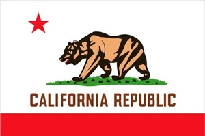 Calcomanía de vinilo para motocicleta camión de la bandera del estado de California CA SoCal pegatina VAR - Imagen 1 de 1