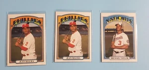 2021 Topps Heritage Error Card Lot x3 Error on Back - Segura and Taylor - Bild 1 von 2