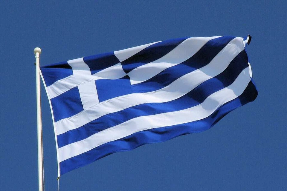 Greece Flag Greek National Flags 5' x 3' Large Europe Banner ΣΗΜΑΊΑ ΤΗΣ ΕΛΛΆΔΑΣ - Image 1 of 4