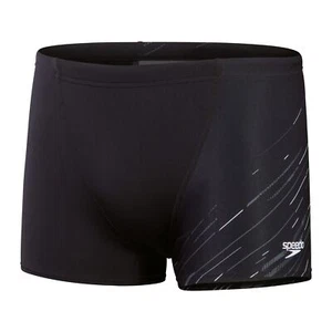 Traje de baño para hombre Speedo Hyper Boom corte en V Aquashorts en negro - Imagen 1 de 7