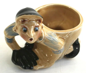 Vintage 1950er Sam Greller Inc Chicago USA Baseball Spieler Keramik Tasse Übertopf A+ - Bild 1 von 5