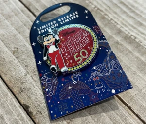 DISNEY PARKS Mickey Mouse Main Street Electrical Parade 50th Anniversary Pin - Picture 1 of 6