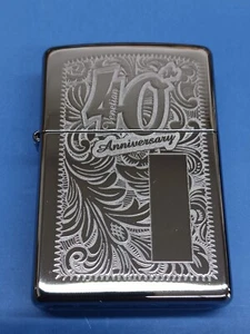 Zippo 28789 40th Anniversary Venetian Floral Design High Polish Chrome - Picture 1 of 9