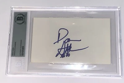Damon Stoudamire NBA signed Index Card beckett bas coa slabbed - Image 1 of 4