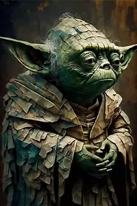 Yoda Star Wars Poster TV Movie Original Unique Wall Art Print Picture A4, A3, A2 - Picture 1 of 1