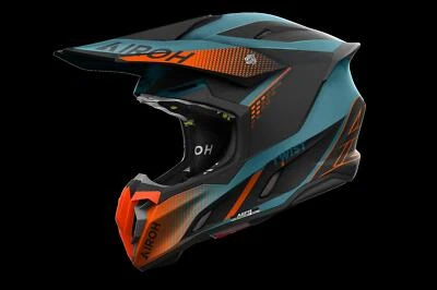 Airoh Twist 3 Shard Orange Matt Adult MX Helmet Motocross Off-Road Enduro Racing - Image 1 of 3
