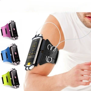 Cell Phone Sports Arm Band Holder Running Jogging Workout Gym Bike iPhone Galaxy - Photo 1 sur 71