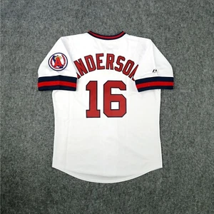Camiseta deportiva Garret Anderson California Angels Cooperstown Home blanca retro para hombre - Imagen 1 de 8