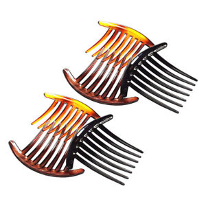 Stylish French Hair Combs - Pack of 6pcs, Plastic Side Comb with Teeth