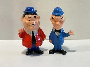 Figura Dick + Doof Stan Laurel/Oliver Hardy Heimo Vintage años 60/70 variante azul - Imagen 1 de 6