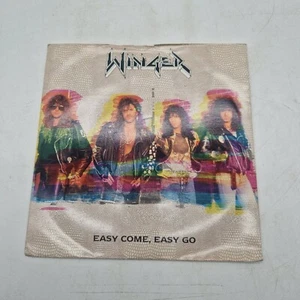 Winger Easy Come, Easy Go Atlantic Records A7773 Stickered UK 7inch Vinyl Single - Picture 1 of 2