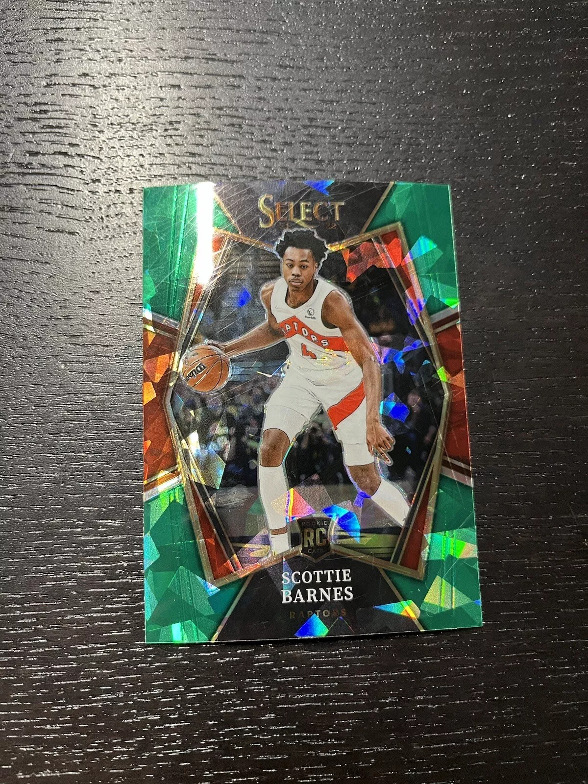 2021-22 Select Scottie Barnes Premier Green Ice Prizm Rookie RC #111 Raptors