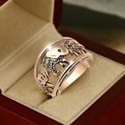 Elephant Hollow Ring Gold Ring Women Elephant Ring Classic Charm Rings Size 6 10