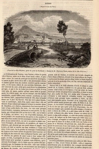 83 HYERES PONT DU ROUBAUD PRESS ARTICLE 1847 PRINT - Imagen 1 de 1