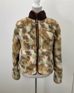 The North Face Brown/Multicolor Sherpa Zip-Up Jacket Size M - Picture 1 of 6