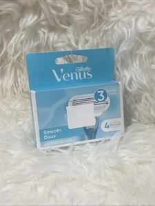 Gillette Venus Smooth 3 Blades 4 CARTRIDGES - Picture 1 of 2