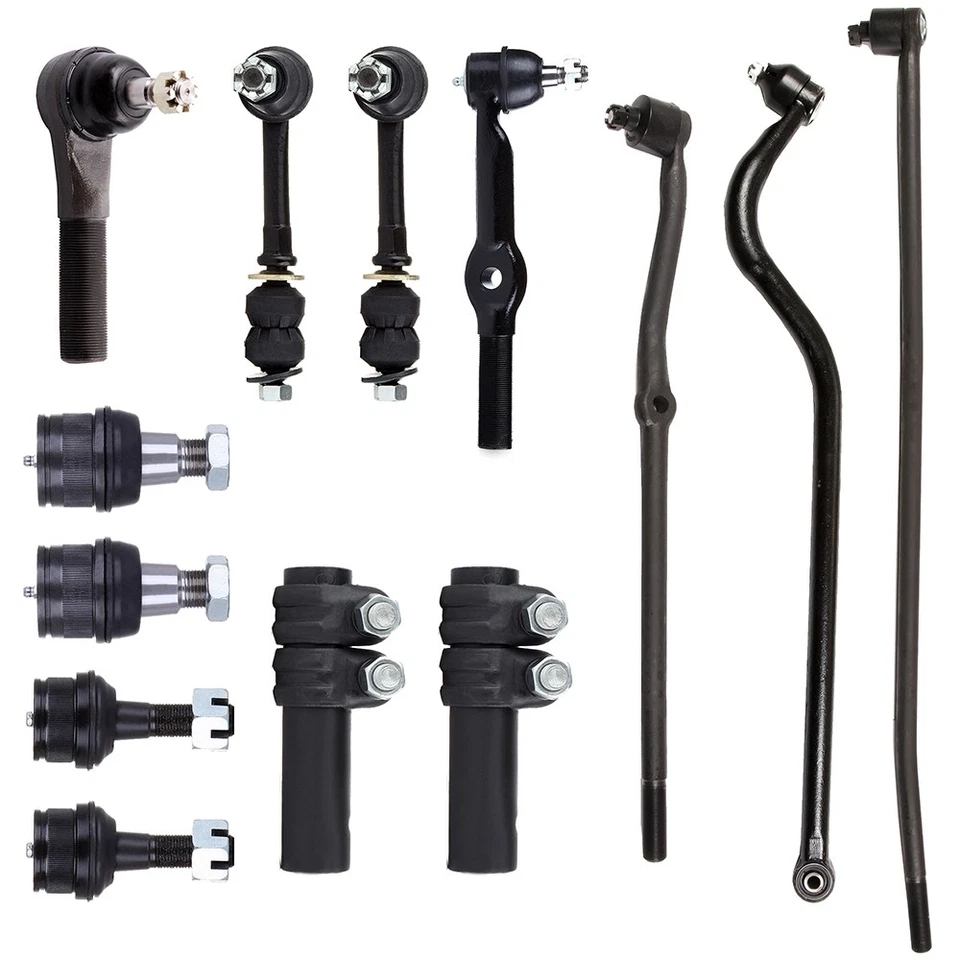 Front Ball Joints Sway Bars Track Bar Tie Rods For 1995-1997 DODGE RAM 2500 4WD - Imagem 1 de 4