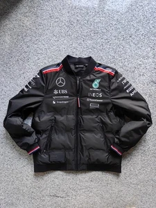 MERCEDES F1 x TOMMY HILFIGER Mens L large Size Bomber Jacket c2024 VGC - Picture 1 of 13