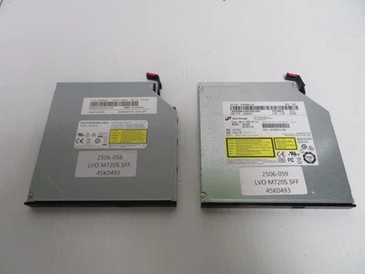Lot of 2 Lenovo M720s/M720e Computer DVD / CD Writer Optical Disk Drive 45K0493 - Image 1 of 4