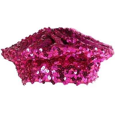 Berretti di moda donna Paillettes Cappello a cuffia Accessori costume - Immagine 1 di 4