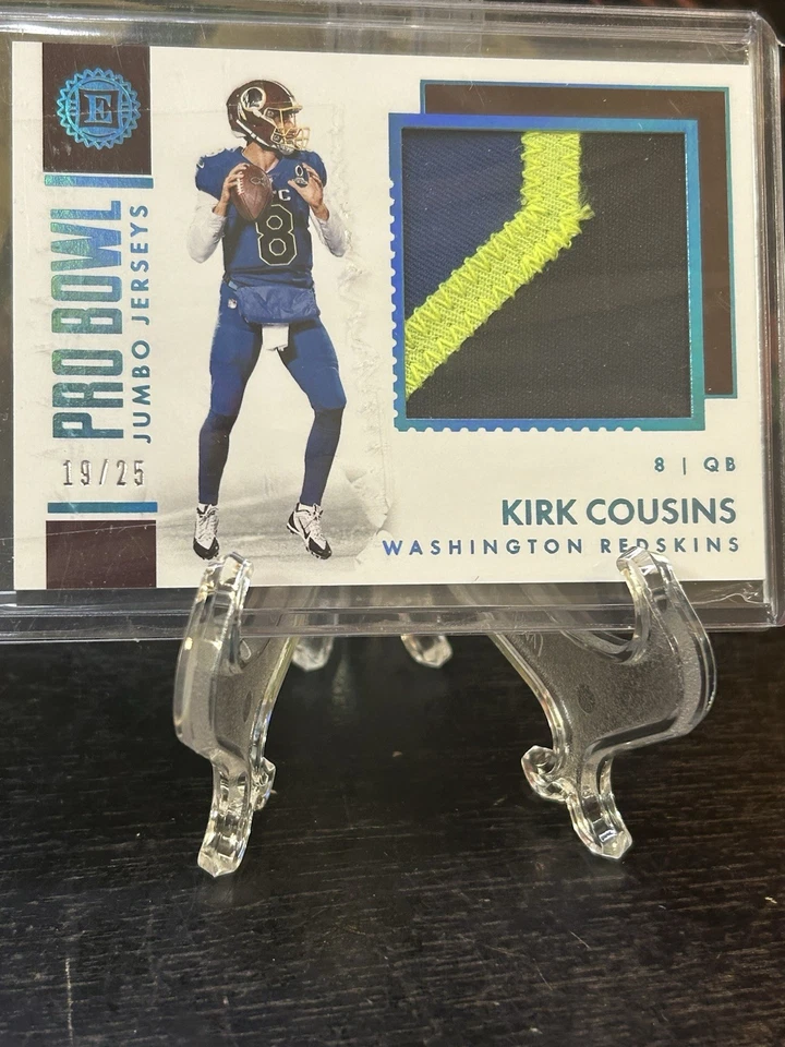 2017 Panini Encased Pro Bowl Jumbo Jerseys #7 Kirk Cousins Jersey /25 🏆🏈🏟️ - Image 1 of 3