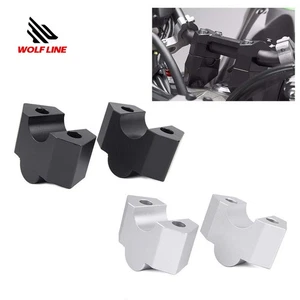 1 pair 20mm Handlebar Bar Raiser Riser Clamp Mount For Kawasaki Z250 Z300 Z800 - Picture 1 of 18