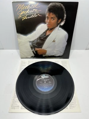 Micheal Jackson Thriller LP Vinyl Record 1982 Play Tested VG+ Gatefold  Foto 1 de 4